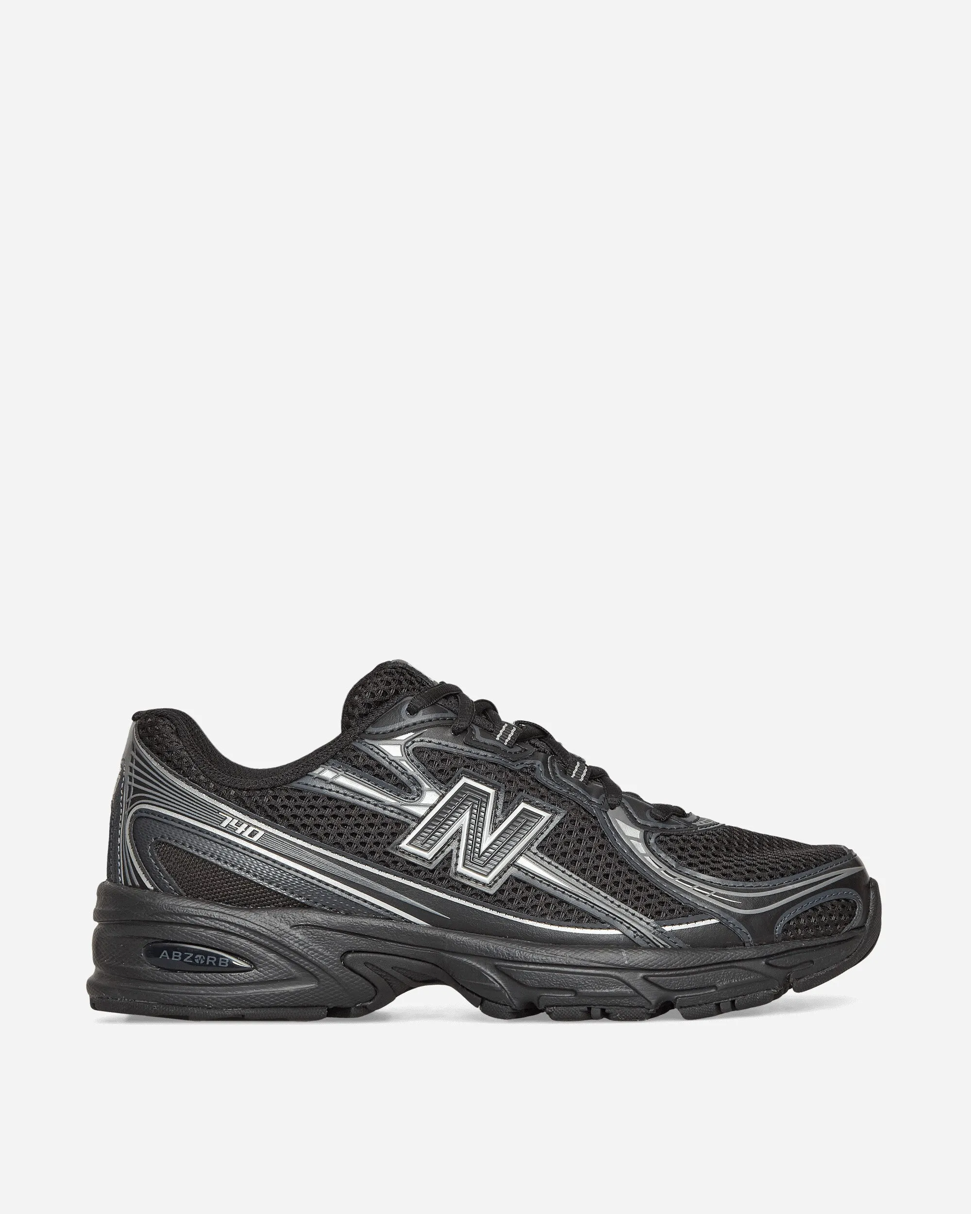 740 Sneakers Schwarz / Silber Metallic