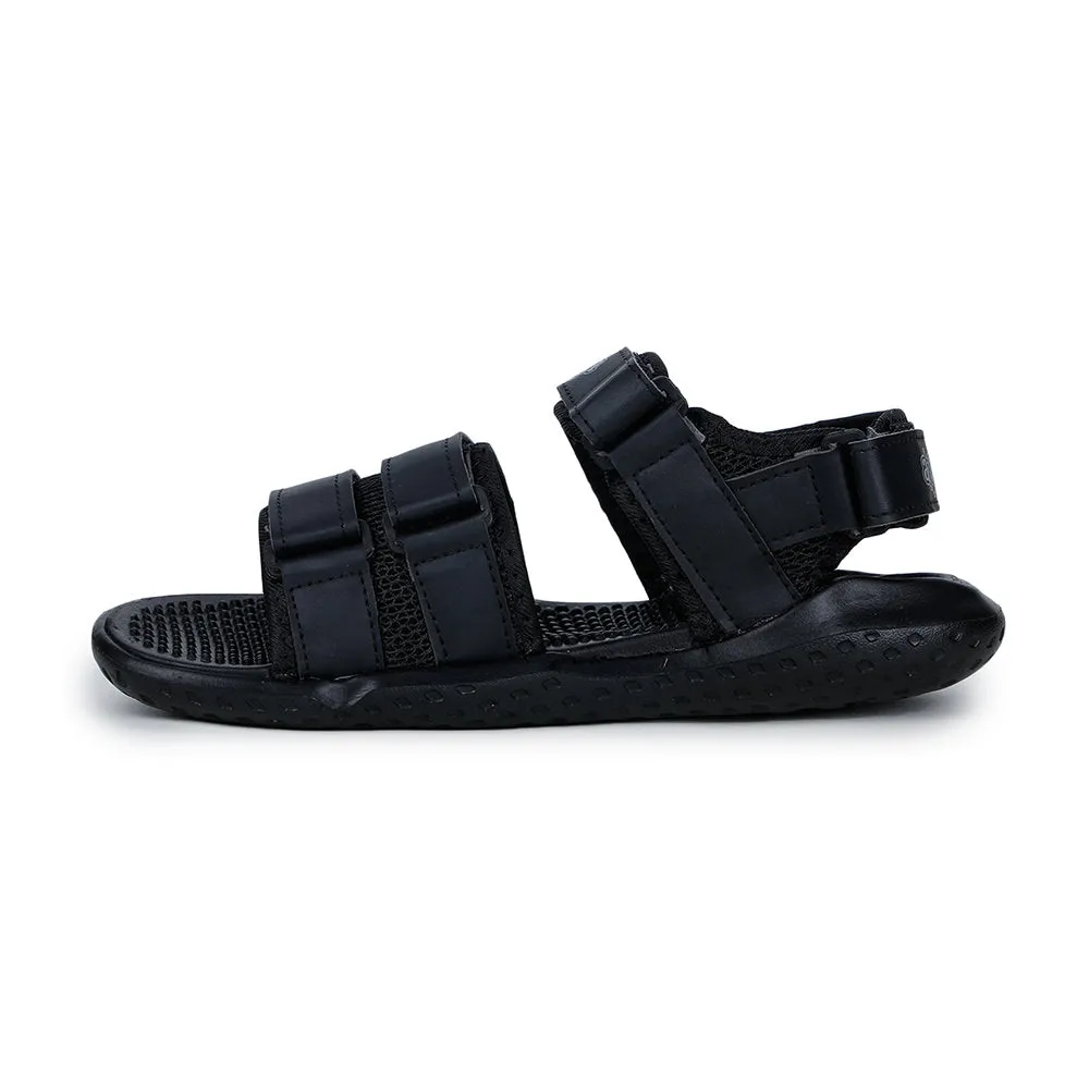 A-HA Bequeme Schwarze Sandalen Für Herren LB195-01 Von Liberty
