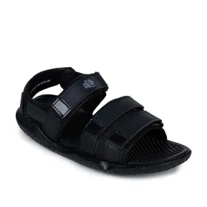 A-HA Bequeme Schwarze Sandalen Für Herren LB195-01 Von Liberty