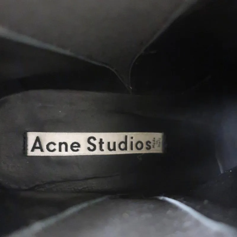 Acne Studios Knöchelstiefel Jensen Braun Wildleder Größe 39 Spitze Chelsea Booties