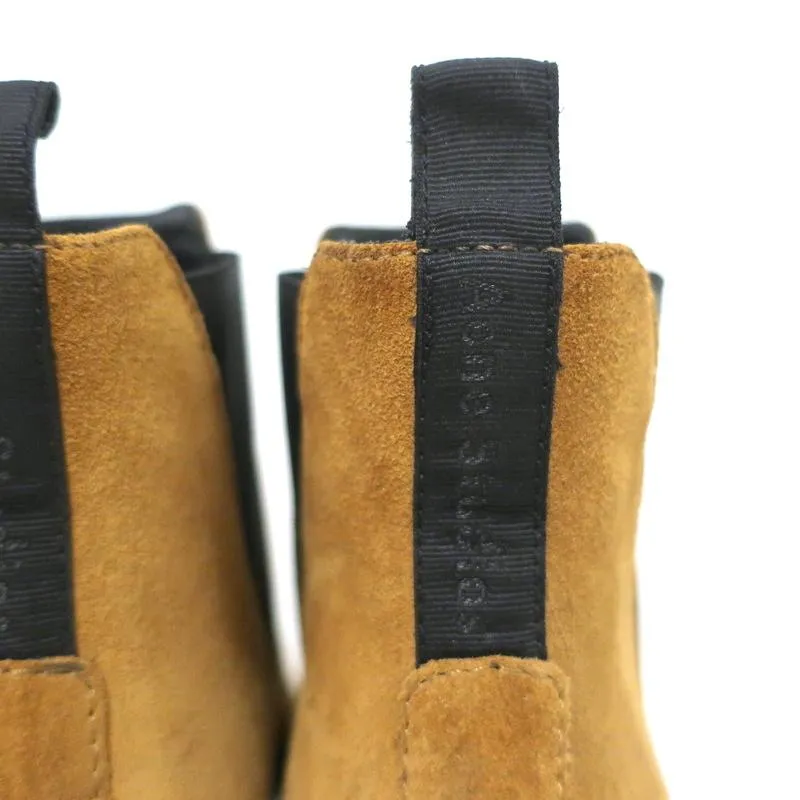 Acne Studios Knöchelstiefel Jensen Braun Wildleder Größe 39 Spitze Chelsea Booties