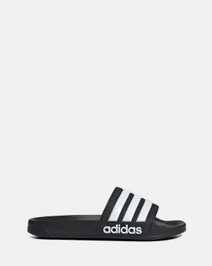 Adilette Duschschuhe Schwarz/Weiß/Schwarz