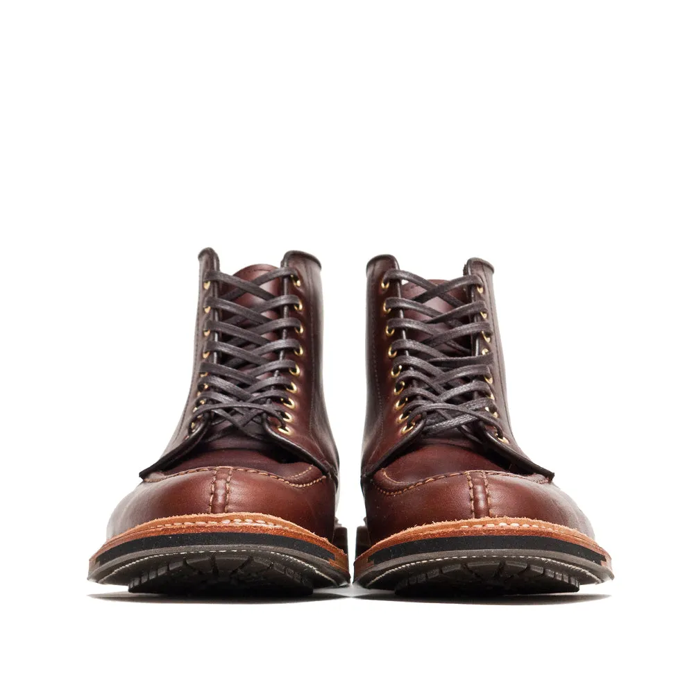 Alden Brown Chromexcel Norwegische Vorderblatt Blucher Stiefel mit Commando-Sohle