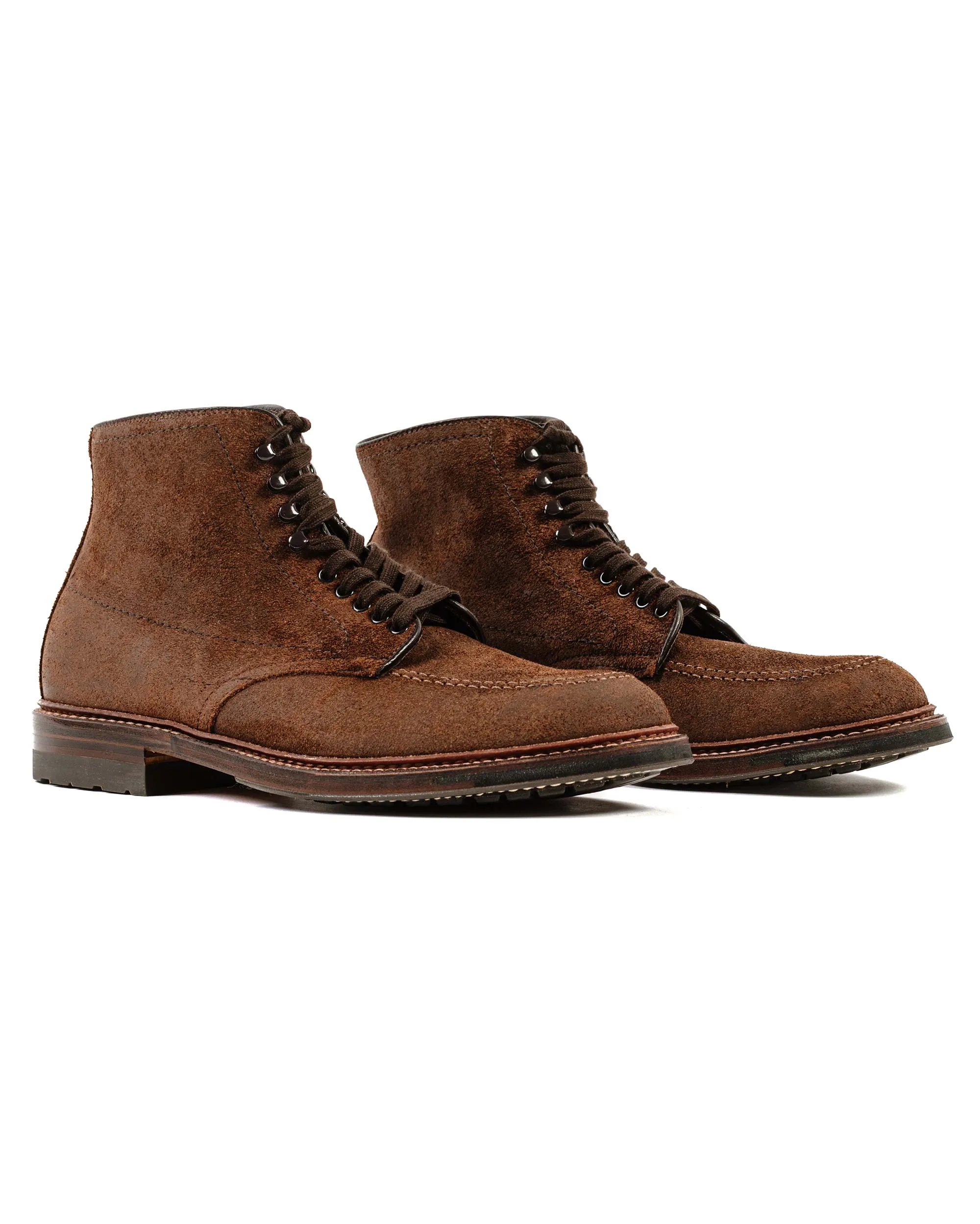 Alden Mocc Toe Stiefel Reverse Tobacco Chamois 4015HC