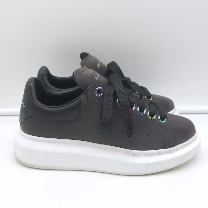 Alexander McQueen Irisierende Übergroße Sneakers Lila/Schwarz Größe 35.5 D