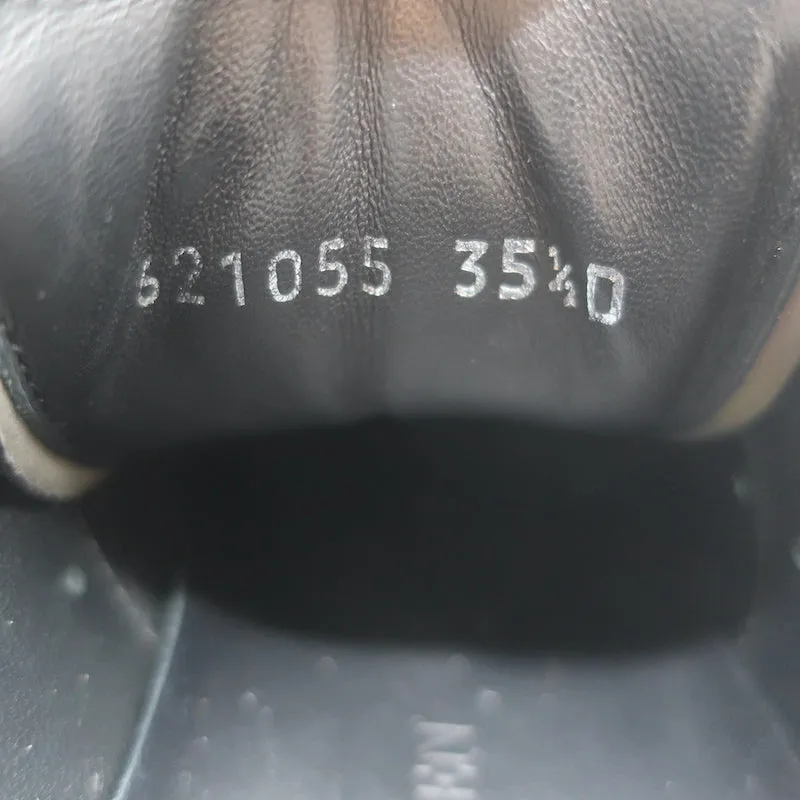 Alexander McQueen Irisierende Übergroße Sneakers Lila/Schwarz Größe 35.5 D