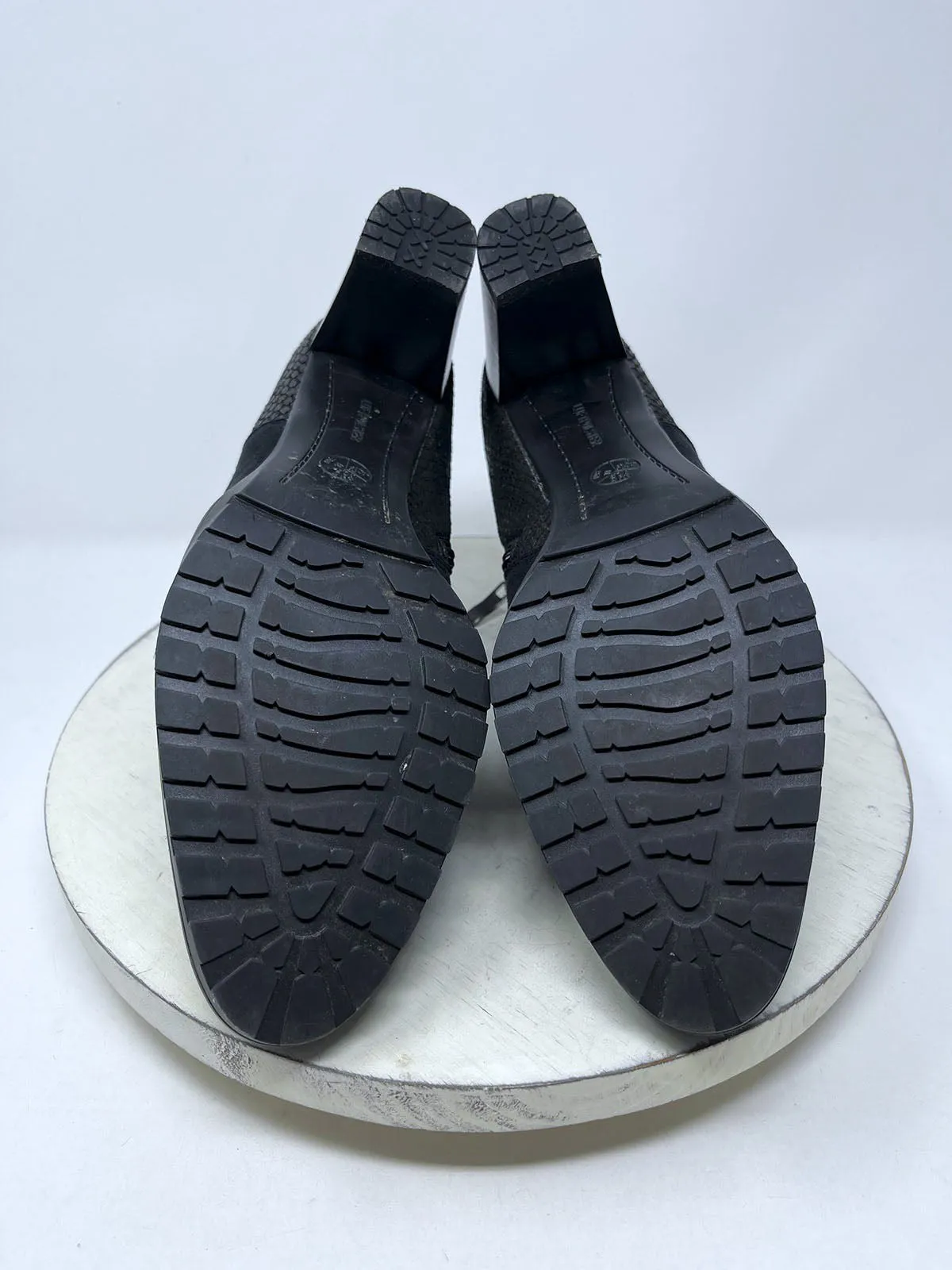Ara Größe 11N (8,5) Schwarze Schlangenprägung Stiefel NWOB