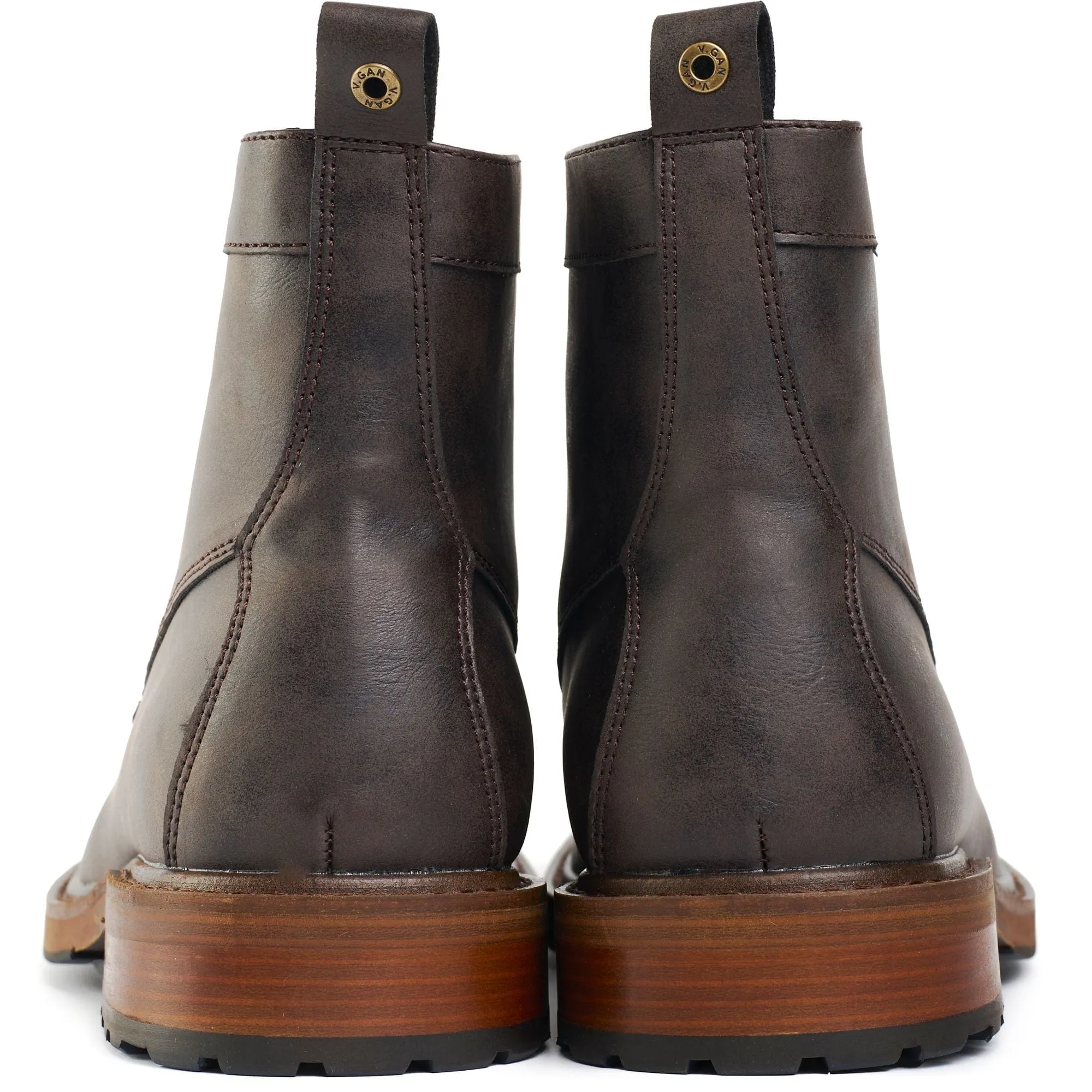 Arame Herren Vegan-Leder Knöchelstiefel | Braun