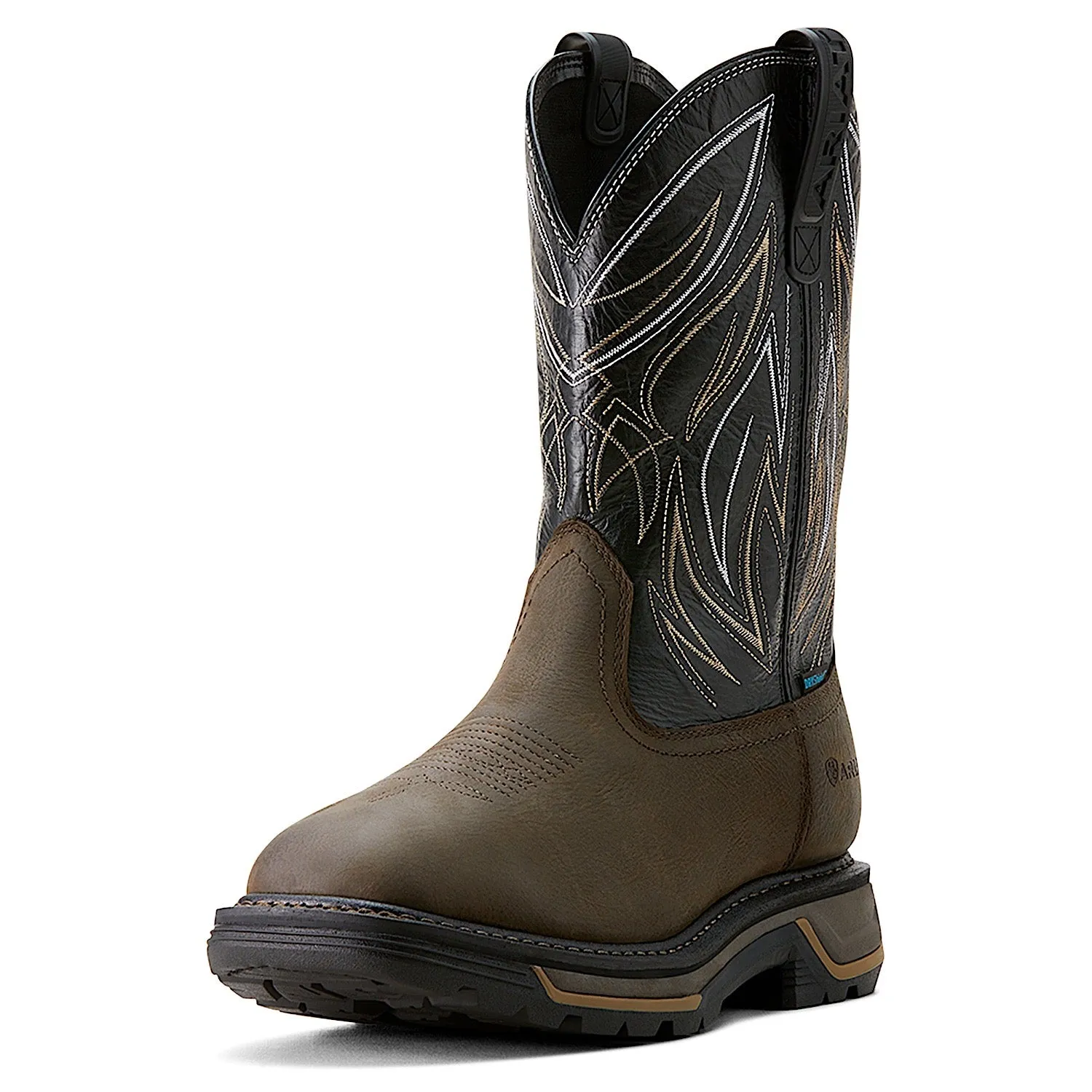 Ariat Herren H20 Big Rig Boa Arbeitsstiefel - Eisenkaffee/Schwarz Ariat Schuhe