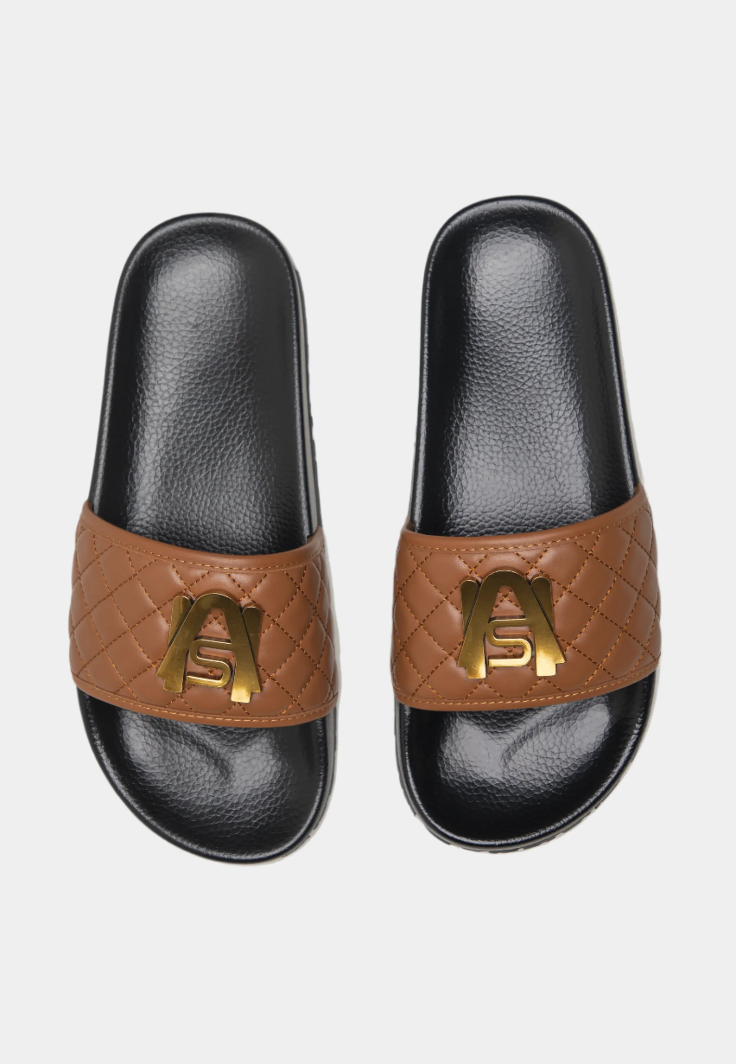 Ashluxe Paradise Steppleder-Slipper - Braun