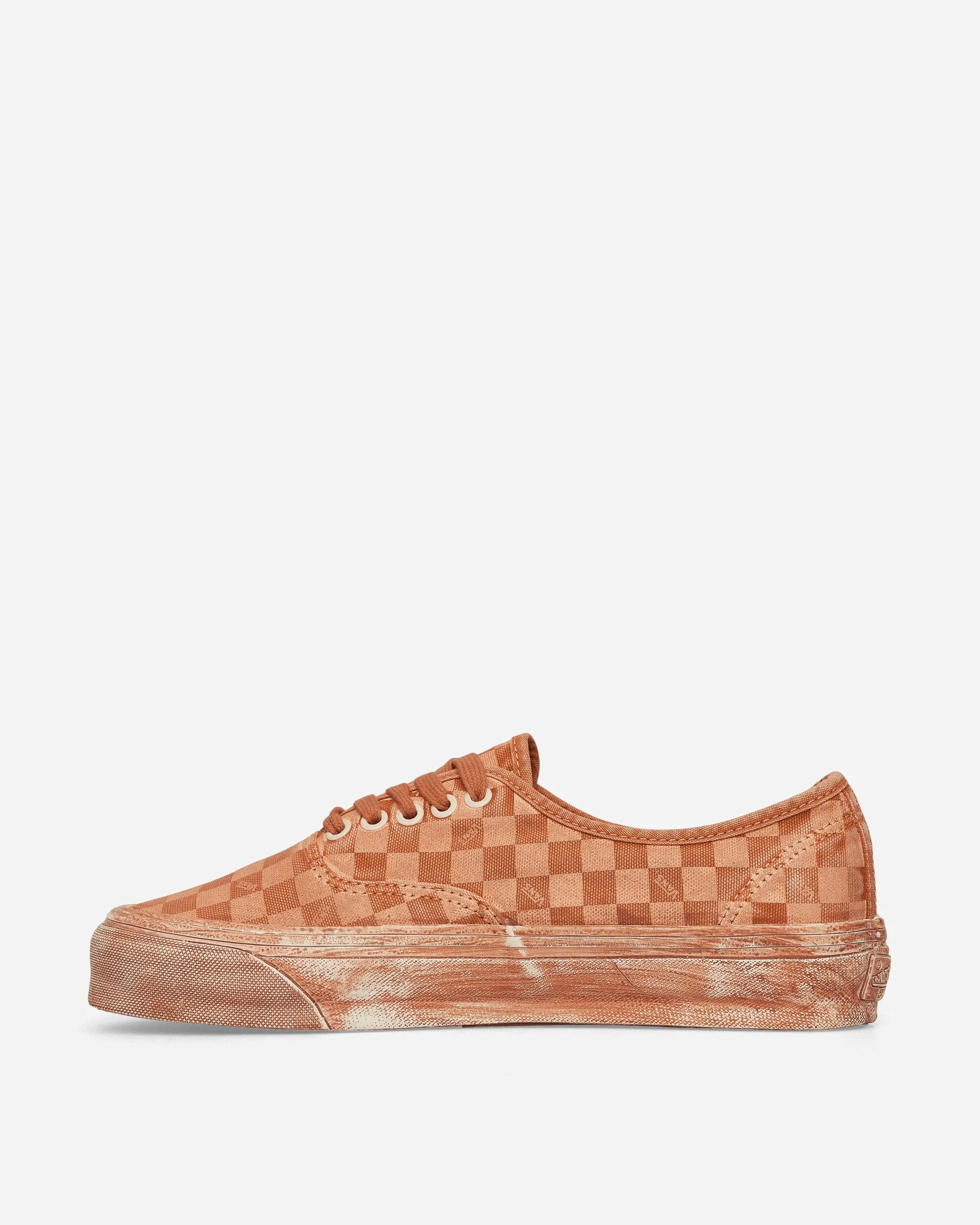 Authentische LX Reissue 44 Dip Dye Schachbrett-Sneakers Marmelade