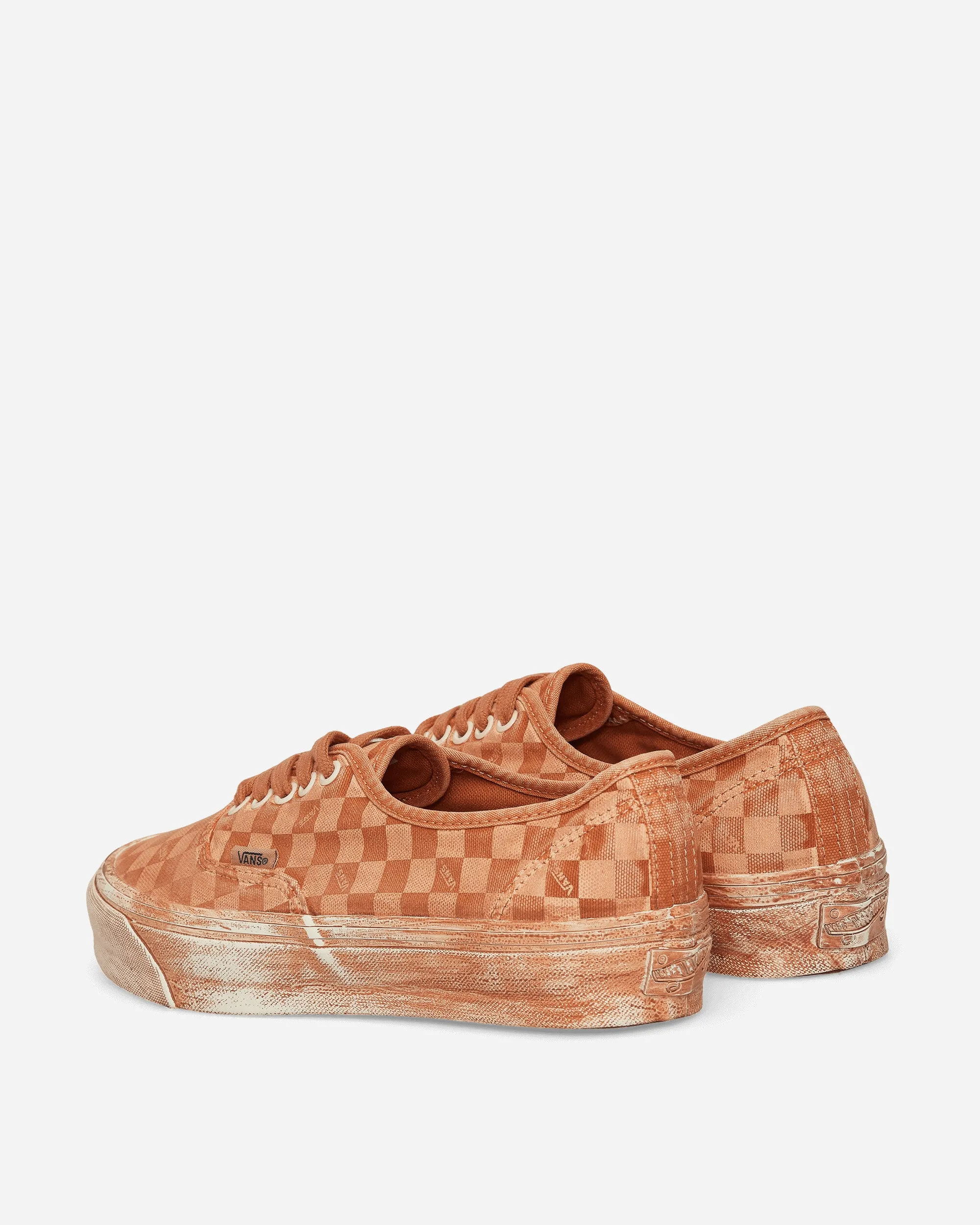 Authentische LX Reissue 44 Dip Dye Schachbrett-Sneakers Marmelade
