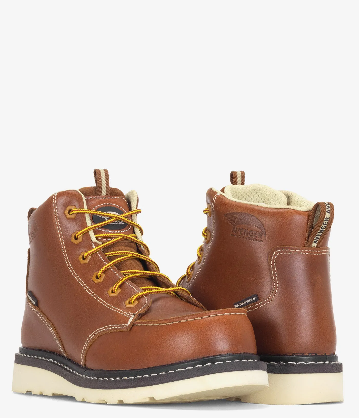 Avenger Moc Toe Carbon Sicherheitskappe Wasserdichter Keil Arbeitsschuh - Damen