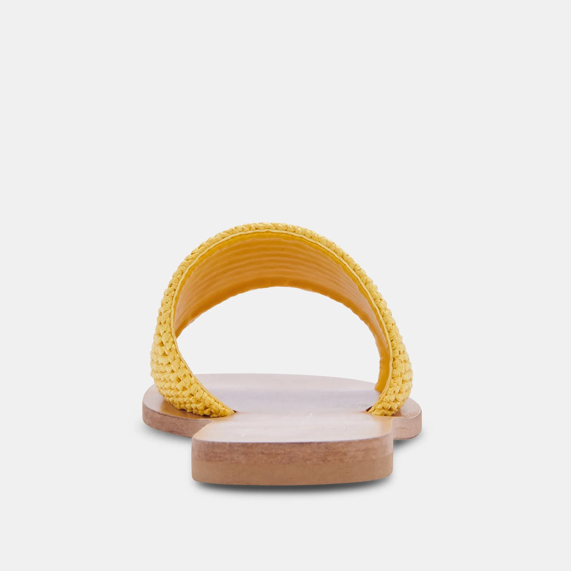 BELLE SANDALEN GELB RAFFIA