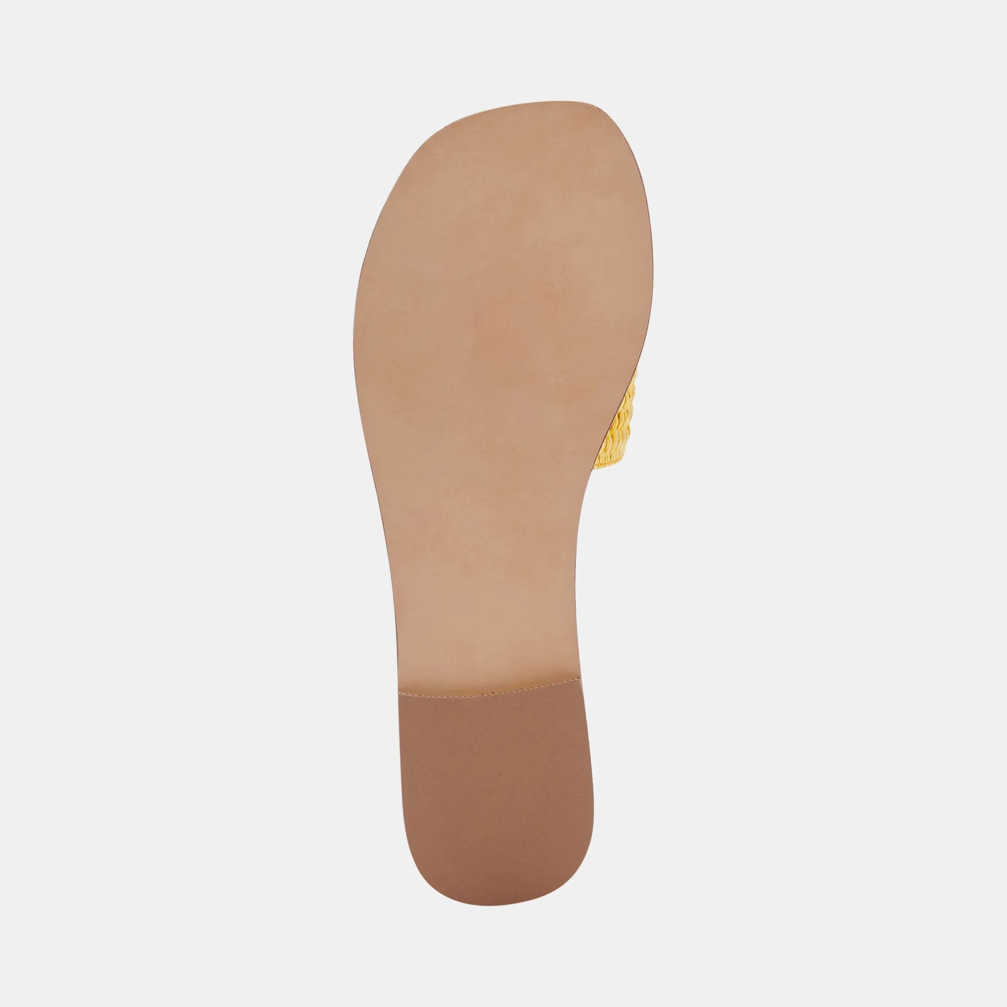 BELLE SANDALEN GELB RAFFIA