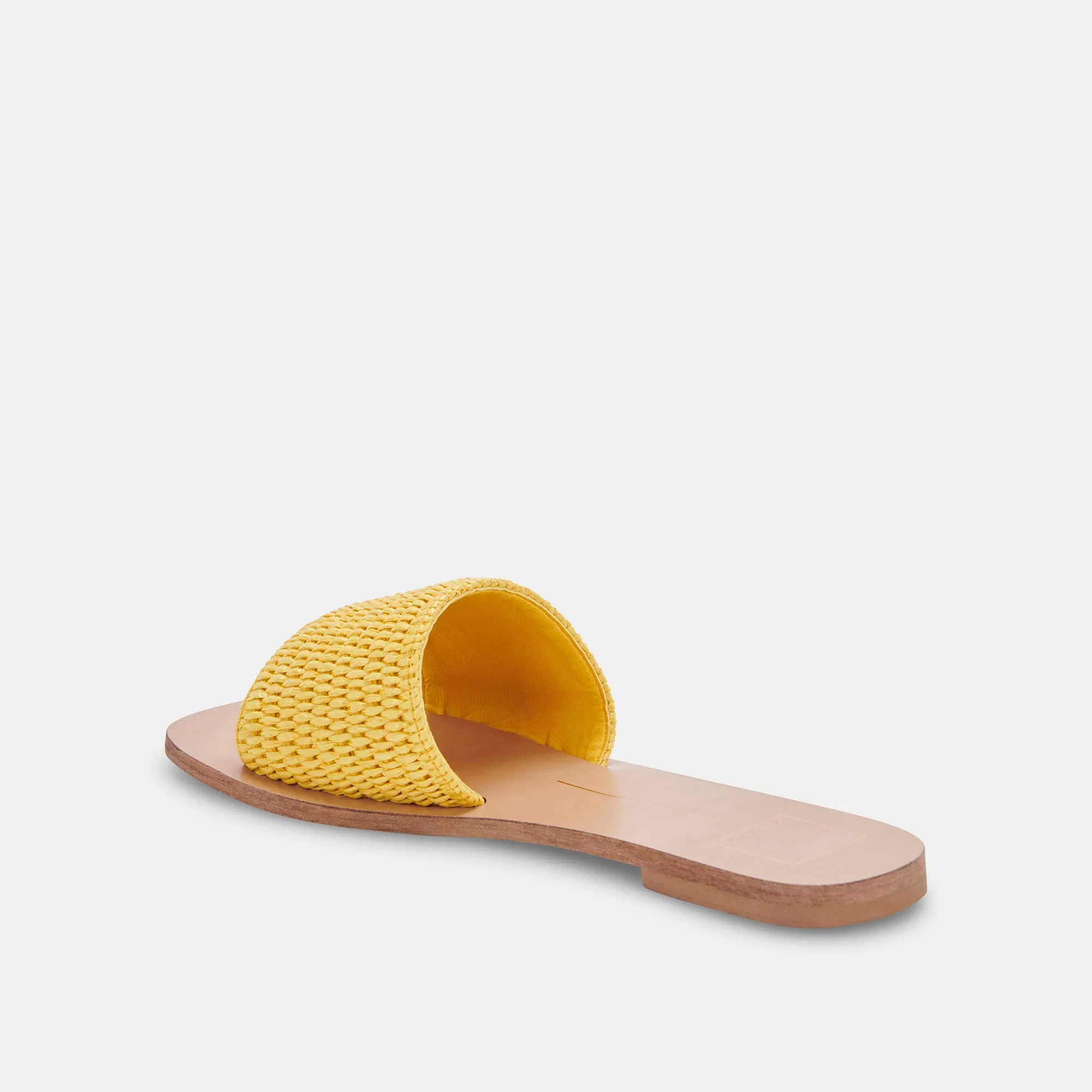 BELLE SANDALEN GELB RAFFIA