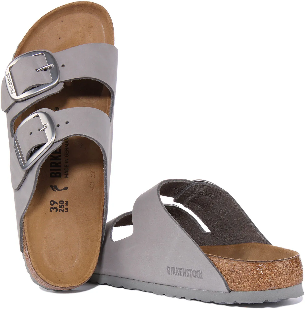 Birkenstock Arizona in Grau für Damen und Herren | Schmal geschnittene Schuhe Birkenstock