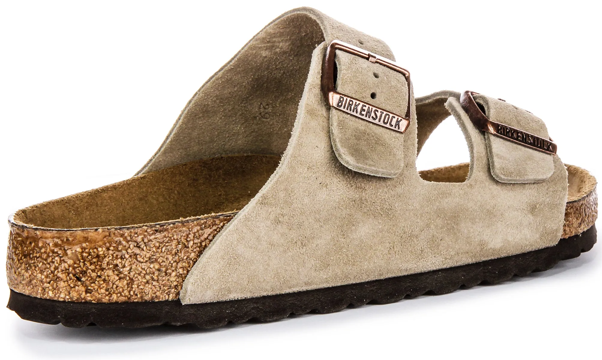 Birkenstock Arizona Soft Footbed Sandalen in Taubenfarbe