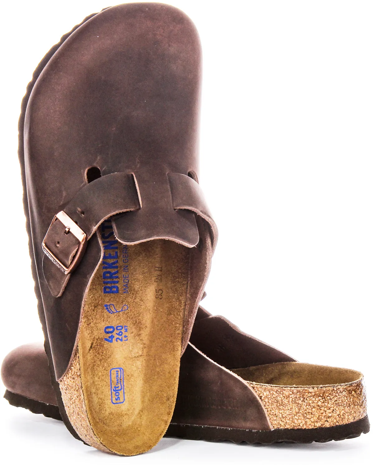 Birkenstock Boston BS in Braun | Reguläre Passform Schuhe Birkenstock