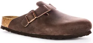 Birkenstock Boston BS in Braun | Reguläre Passform Schuhe Birkenstock