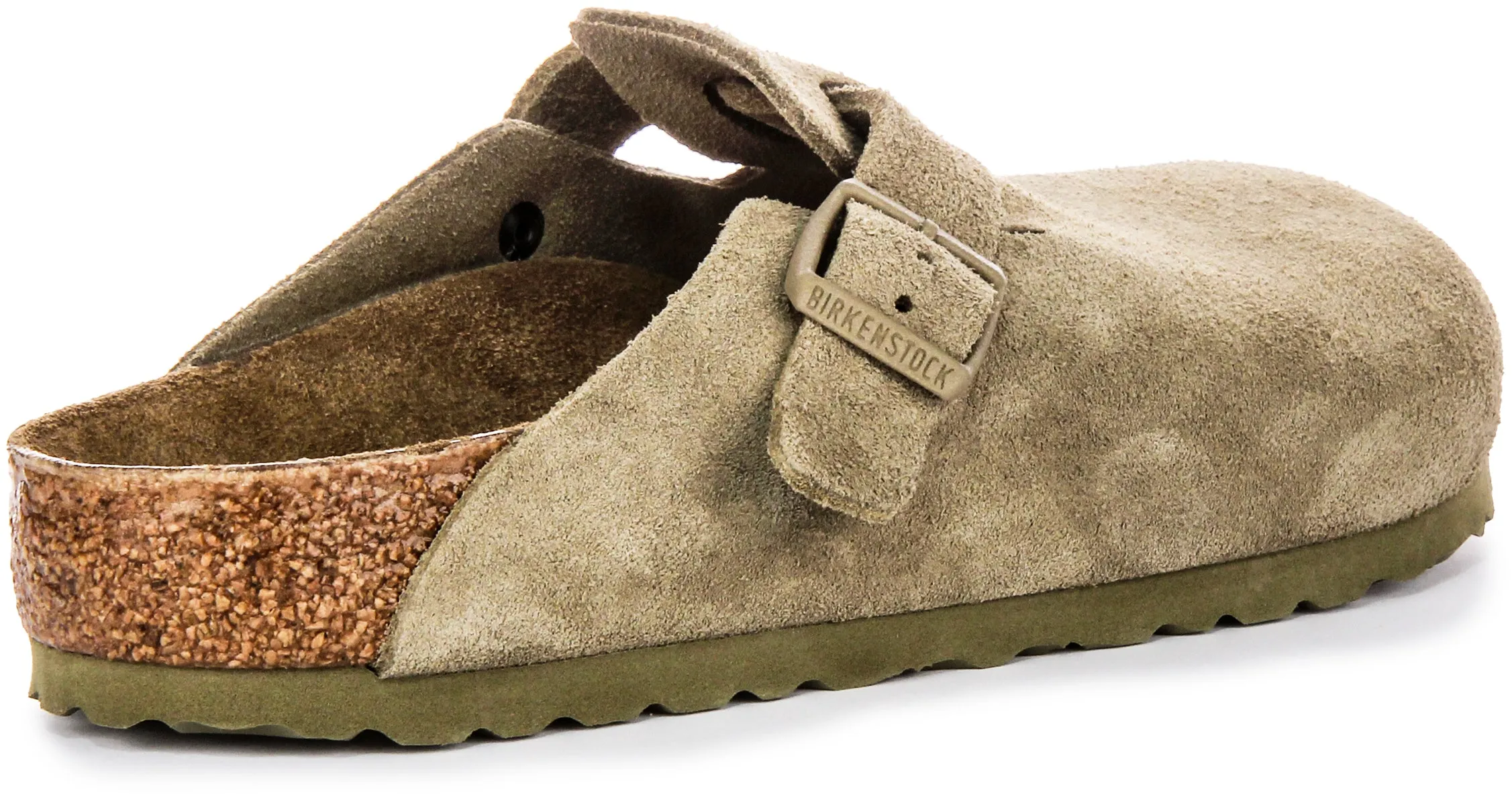 Birkenstock Boston Bs In Khaki | Regular Fit Schuhe Birkenstock