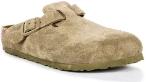 Birkenstock Boston Bs In Khaki | Regular Fit Schuhe Birkenstock
