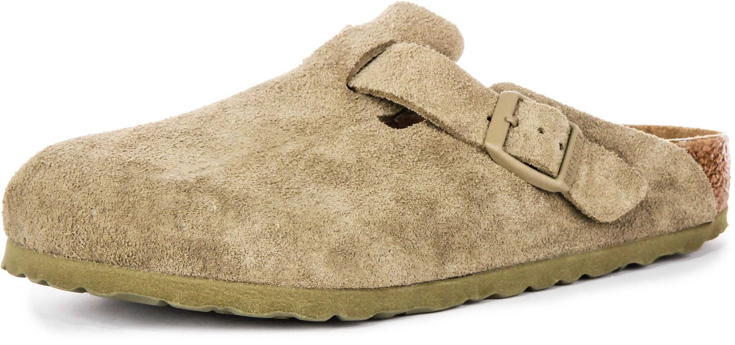 Birkenstock Boston Bs In Khaki | Regular Fit Schuhe Birkenstock