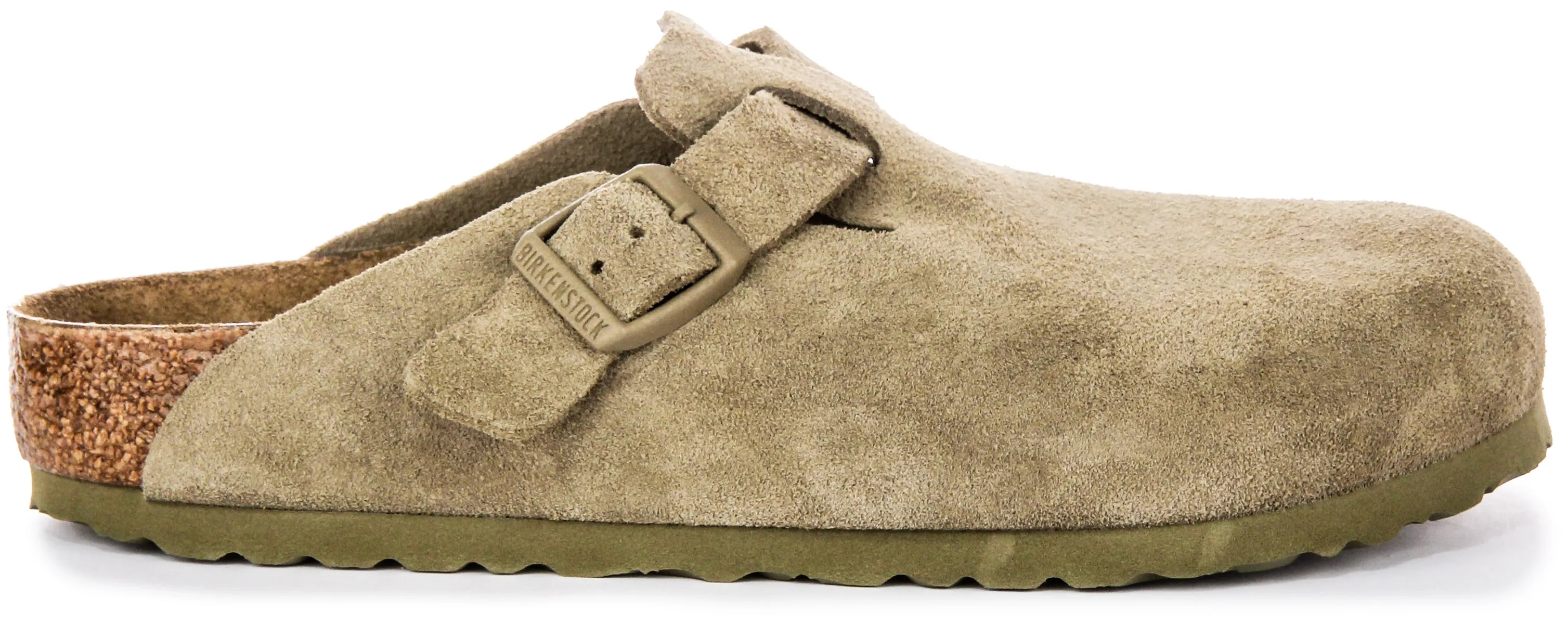 Birkenstock Boston Bs In Khaki | Regular Fit Schuhe Birkenstock