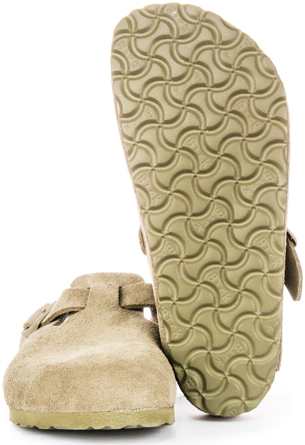Birkenstock Boston Bs In Khaki | Regular Fit Schuhe Birkenstock