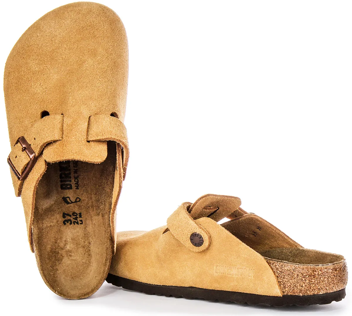 Birkenstock Boston Bs In Lattee | Regular Fit Schuhe Birkenstock