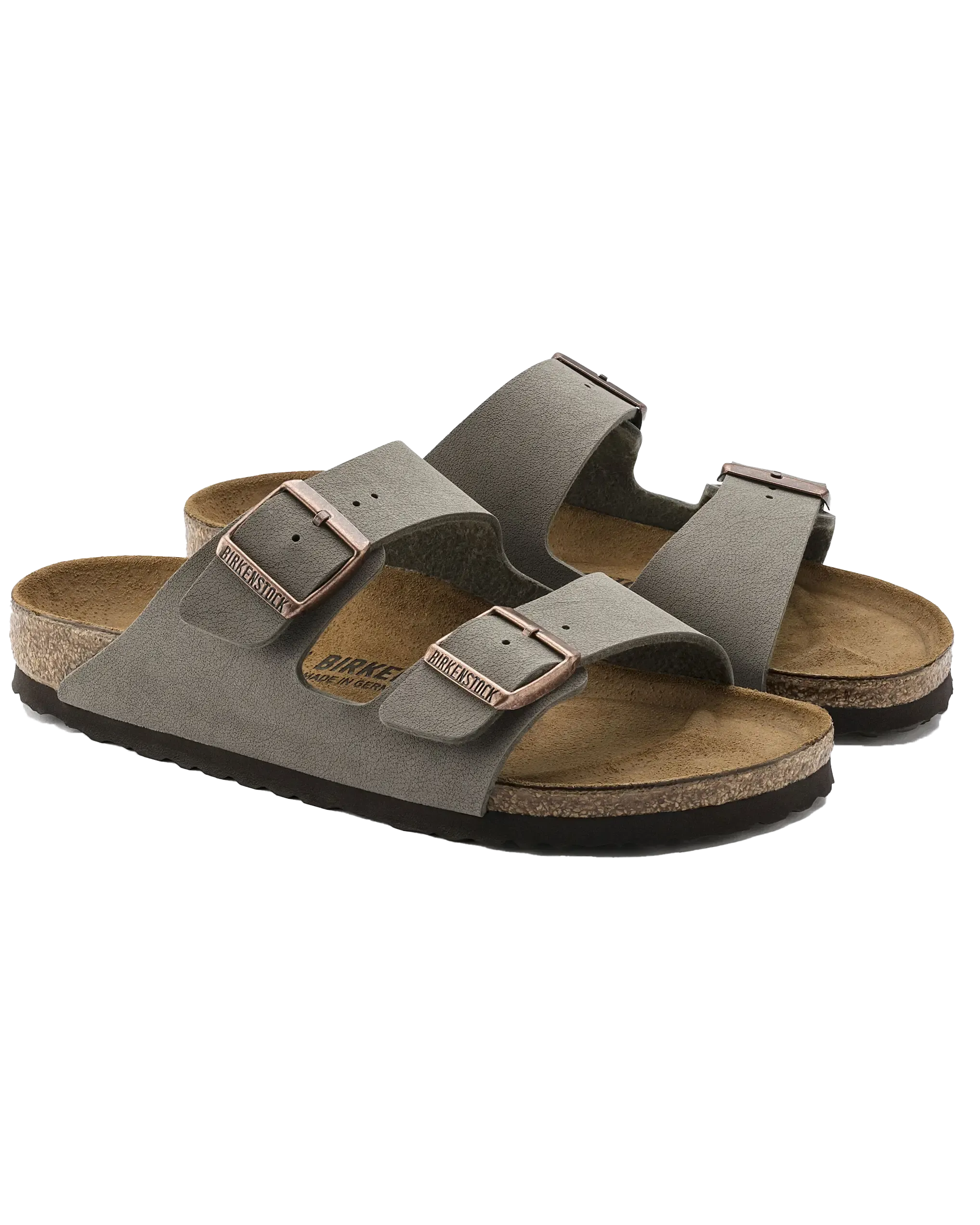 Birkenstock Sandalen Arizona Birko Flor in Stein
