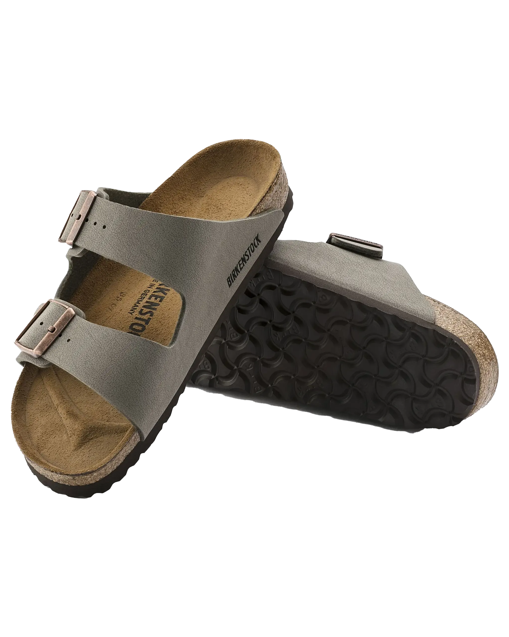 Birkenstock Sandalen Arizona Birko Flor in Stein