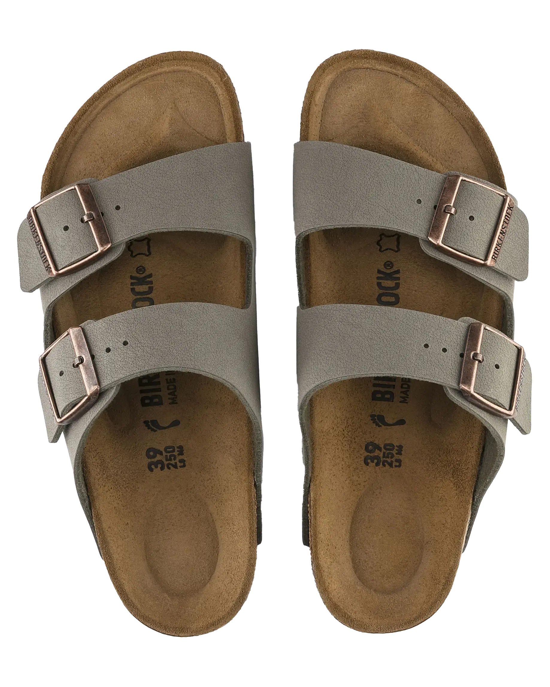 Birkenstock Sandalen Arizona Birko Flor in Stein