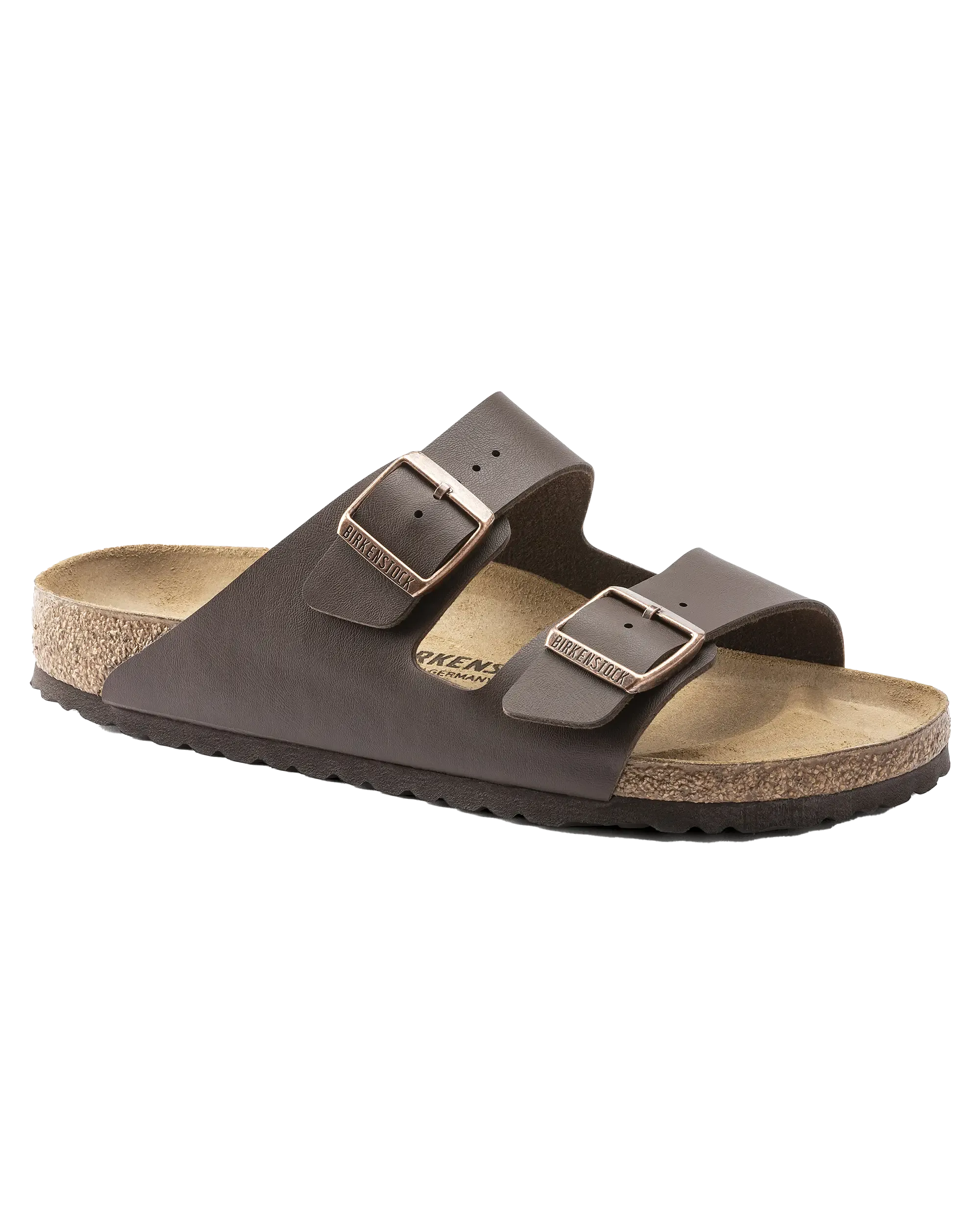 Birkenstock Sandalen Arizona Naturleder in Dunkelbraun