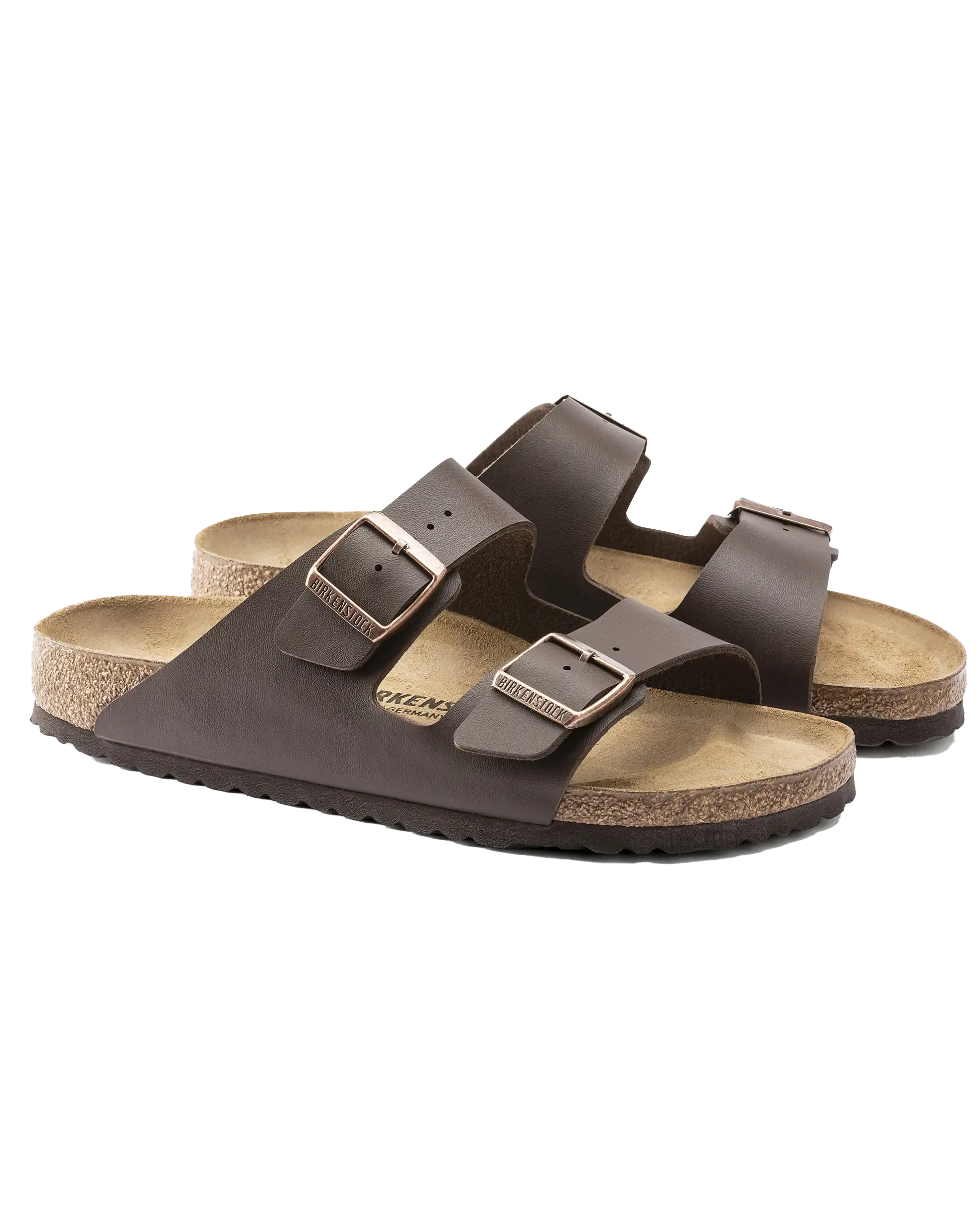 Birkenstock Sandalen Arizona Naturleder in Dunkelbraun