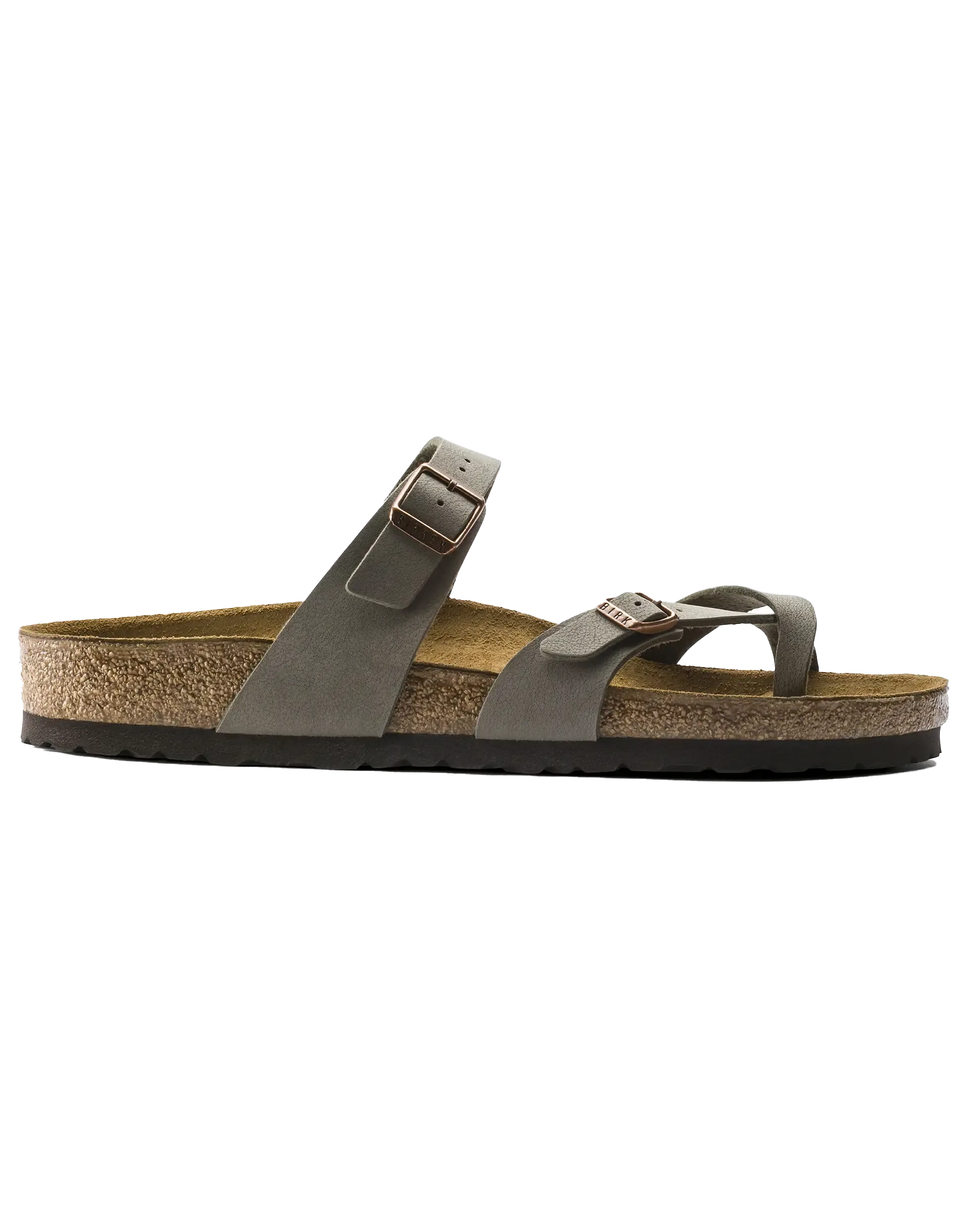 Birkenstock Sandalen Mayari Birko-Flor Nubuck in Stein