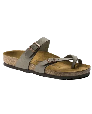 Birkenstock Sandalen Mayari Birko-Flor Nubuck in Stein