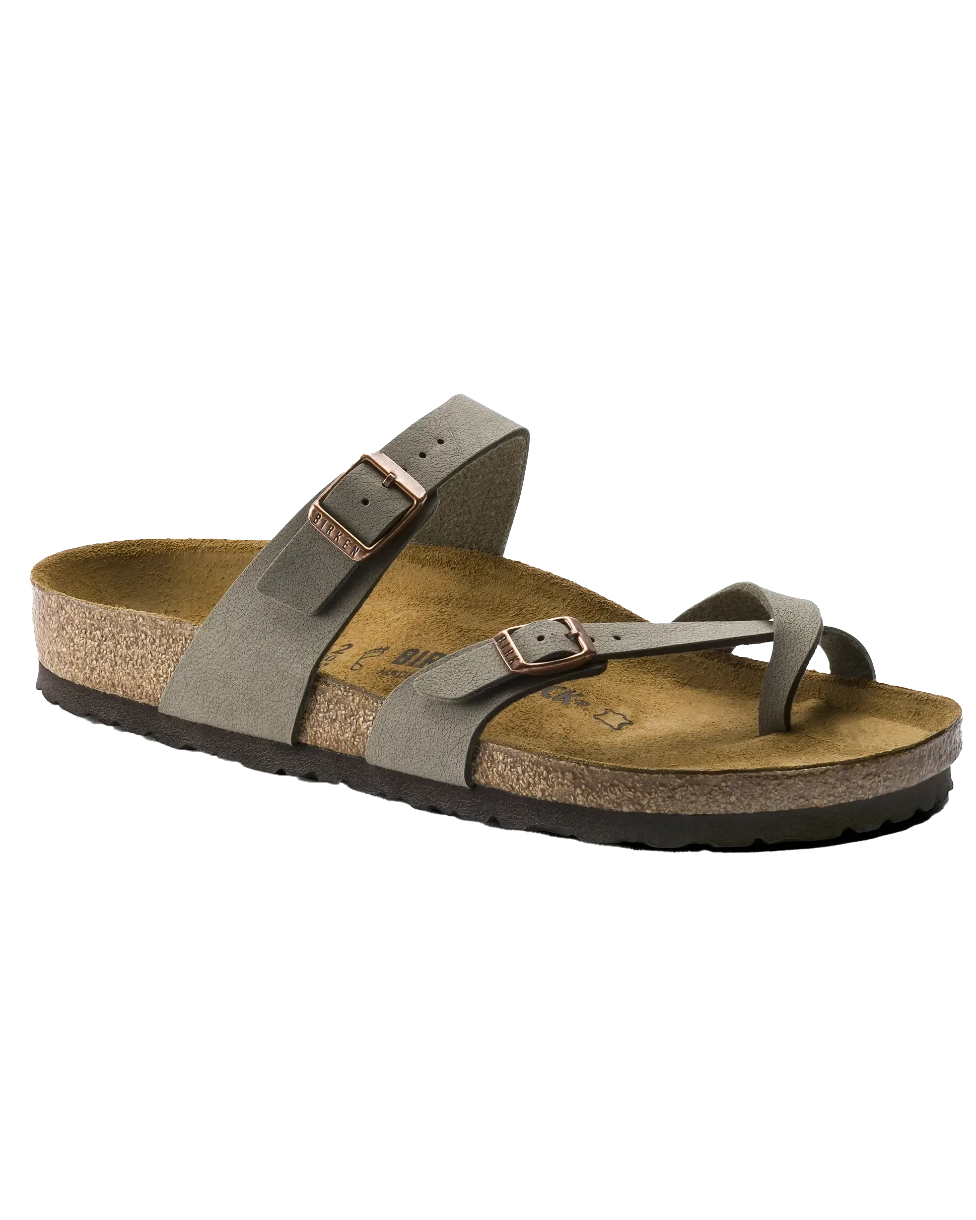 Birkenstock Sandalen Mayari Birko-Flor Nubuck in Stein