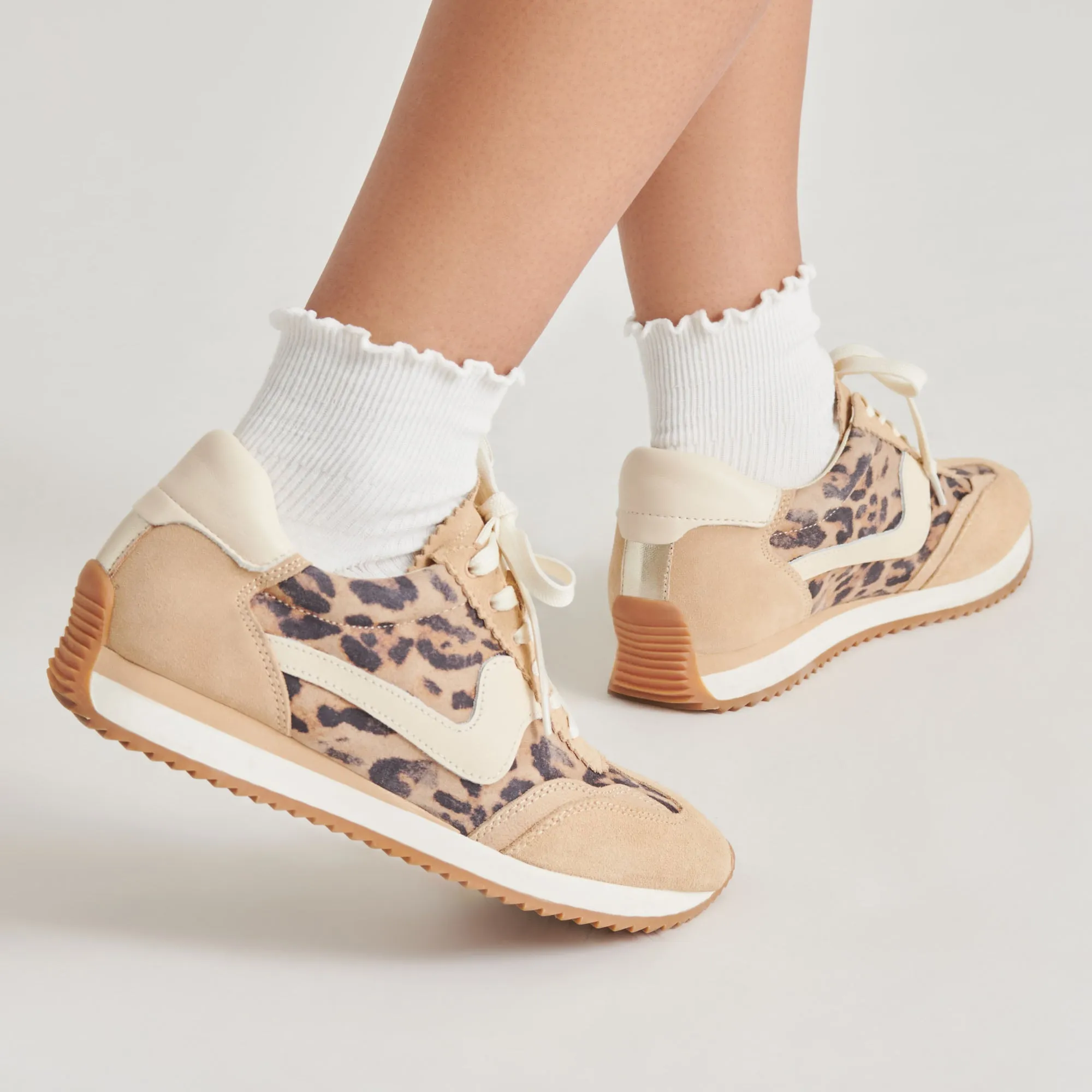 B.NTCD SNEAKERS LT LEOPARD WILDLEDER