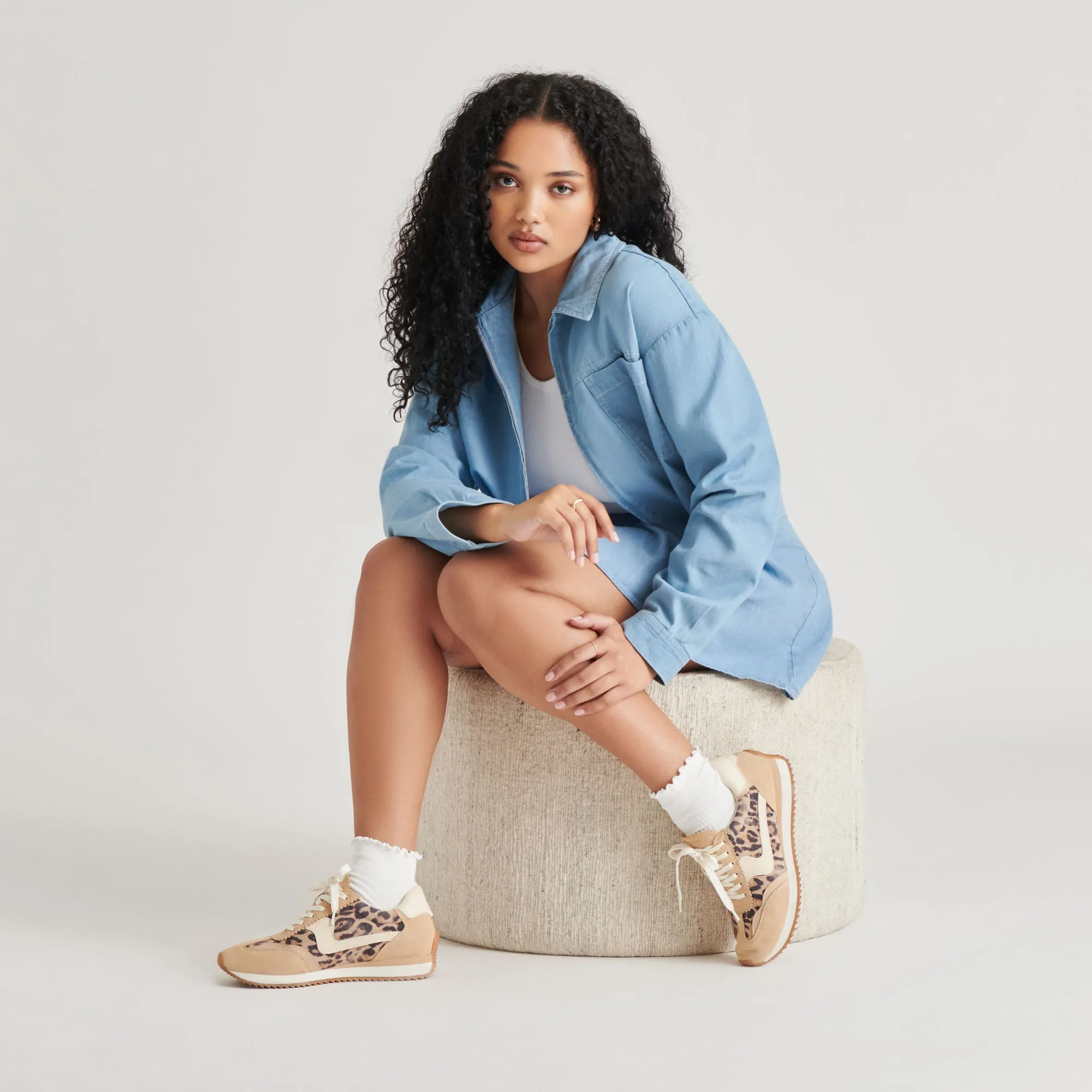 B.NTCD SNEAKERS LT LEOPARD WILDLEDER