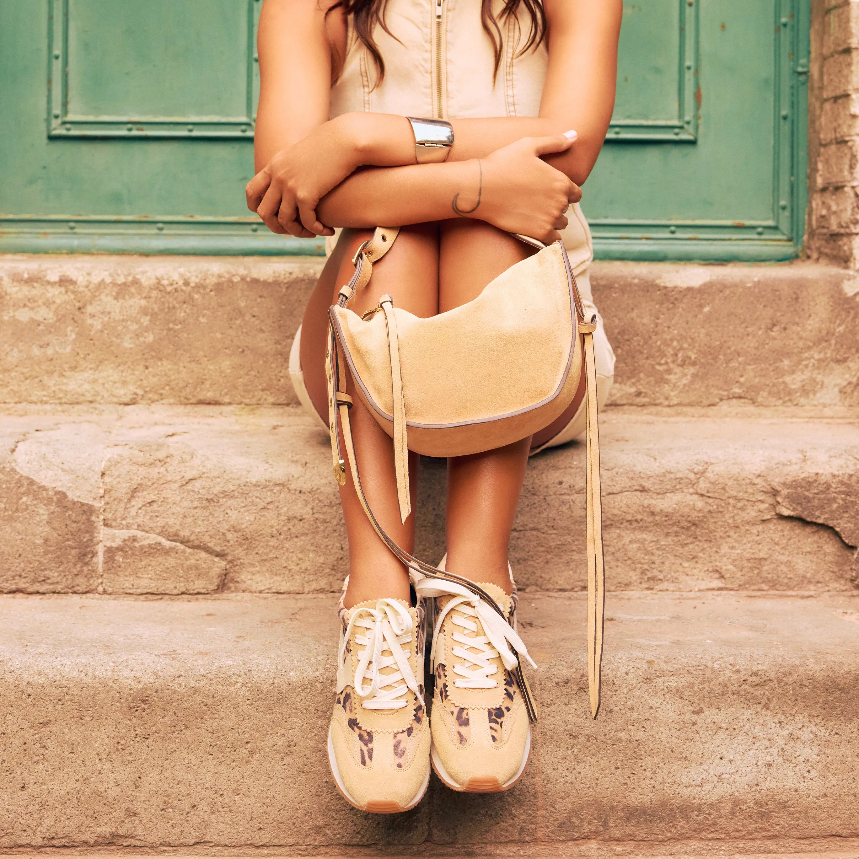 B.NTCD SNEAKERS LT LEOPARD WILDLEDER
