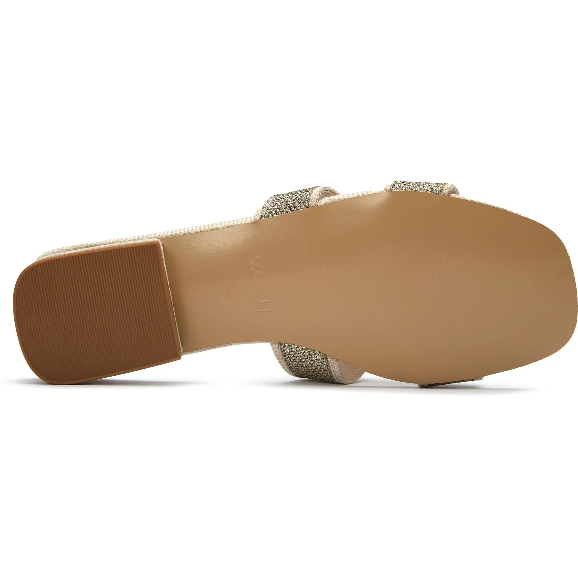 Bok Damen Vegan-Leder Pantoletten | Metallisch