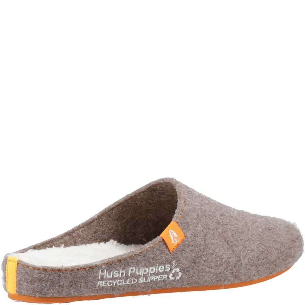 Braune Herren Hausschuhe aus recyceltem Material