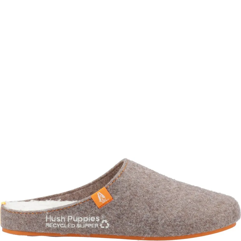 Braune Herren Hausschuhe aus recyceltem Material