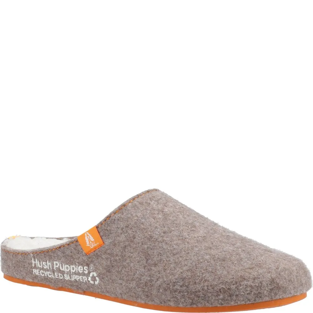 Braune Herren Hausschuhe aus recyceltem Material
