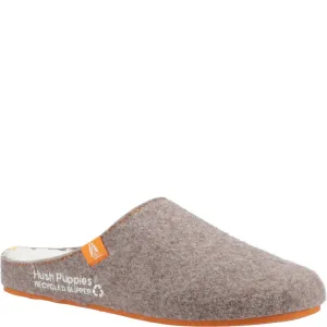 Braune Herren Hausschuhe aus recyceltem Material