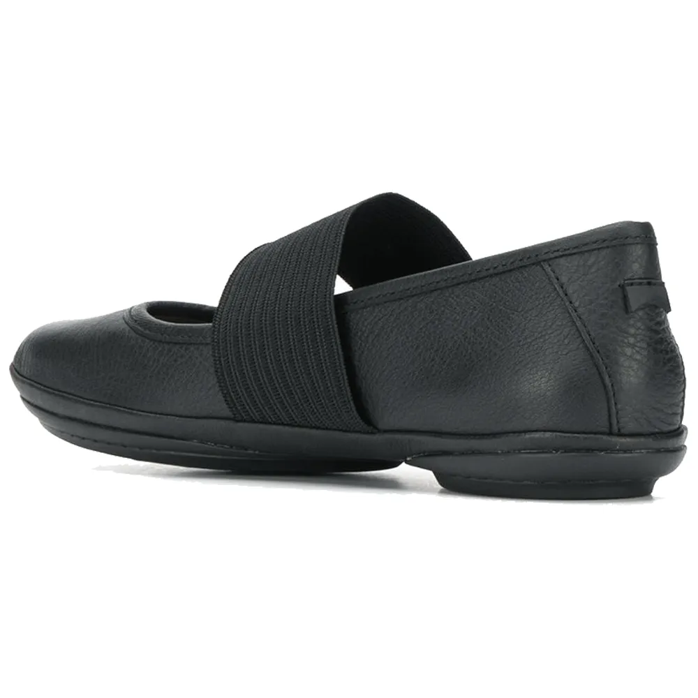 Camper Damen Right Nina Ballerina Schwarz Leder