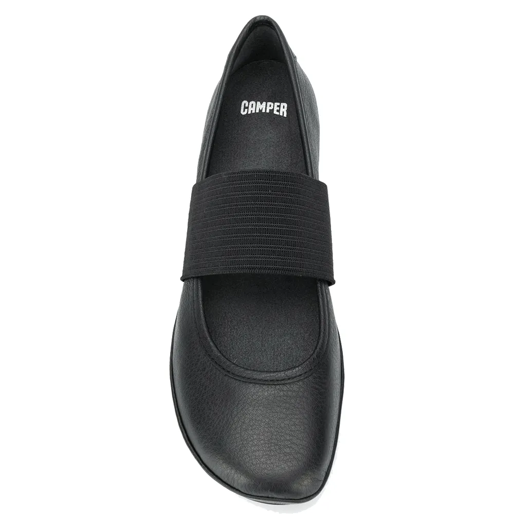 Camper Damen Right Nina Ballerina Schwarz Leder