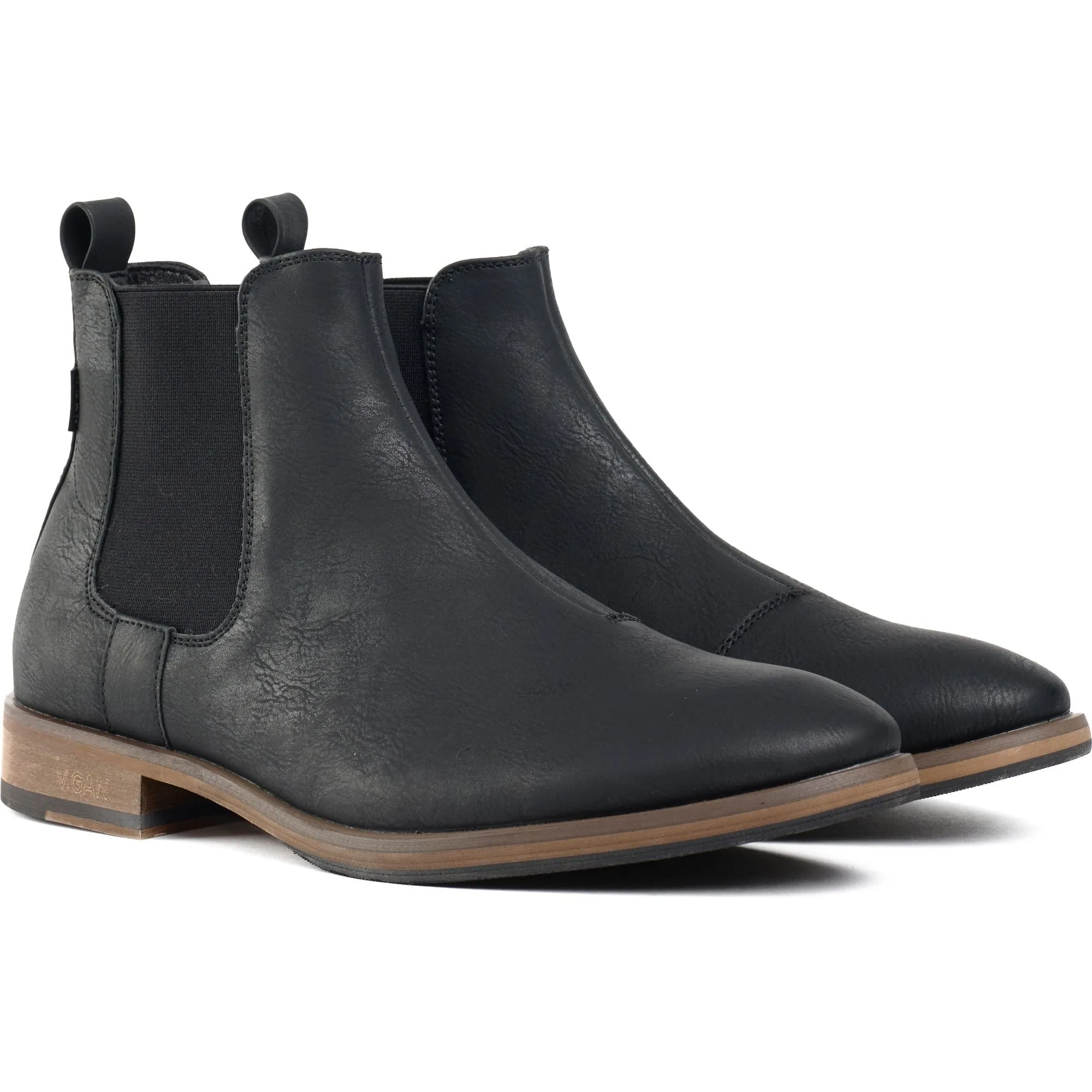 Cardamom Herren Chelsea Boots aus veganem Leder | Schwarz