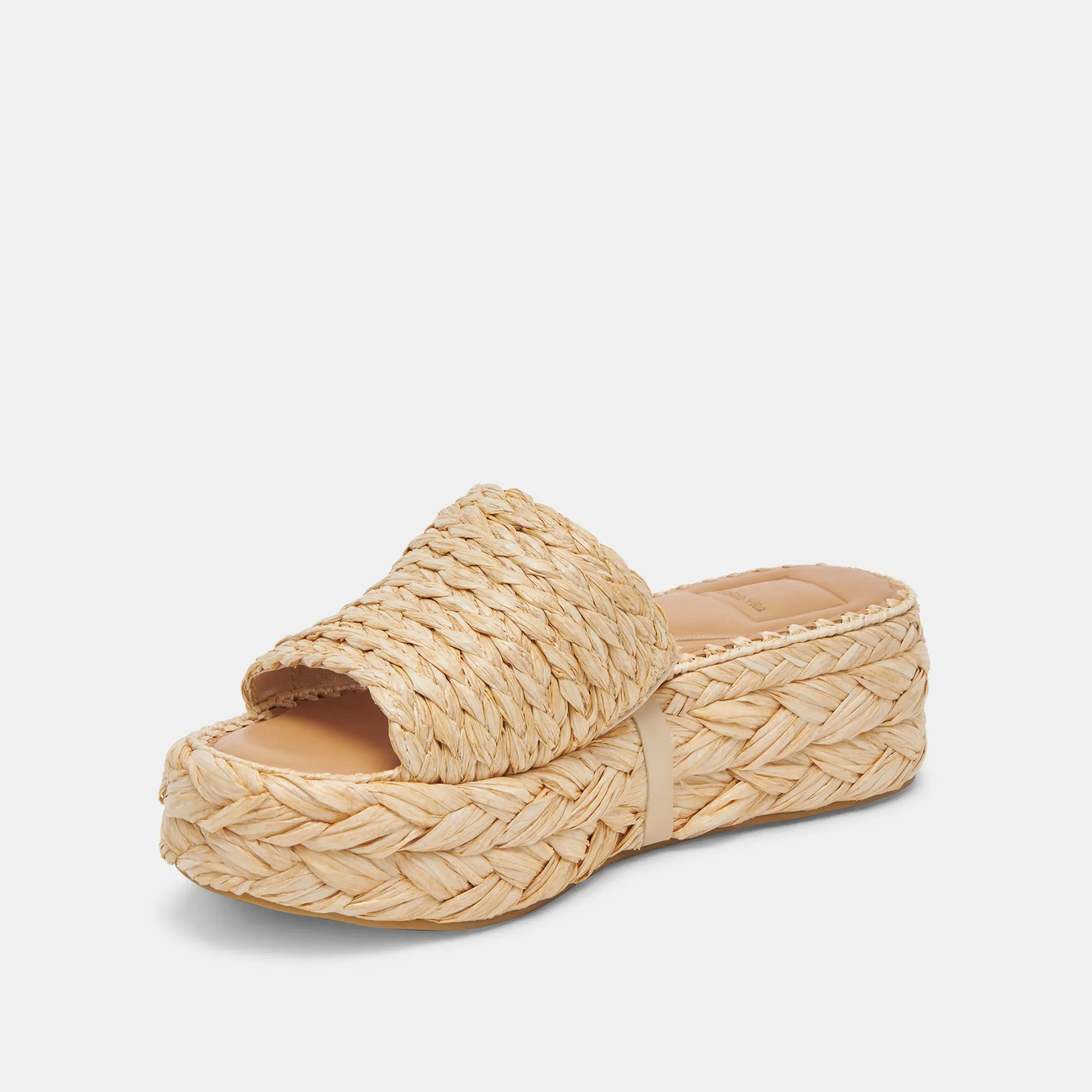 CHAVI WEITE SANDALEN LT NATUR RAFFIA